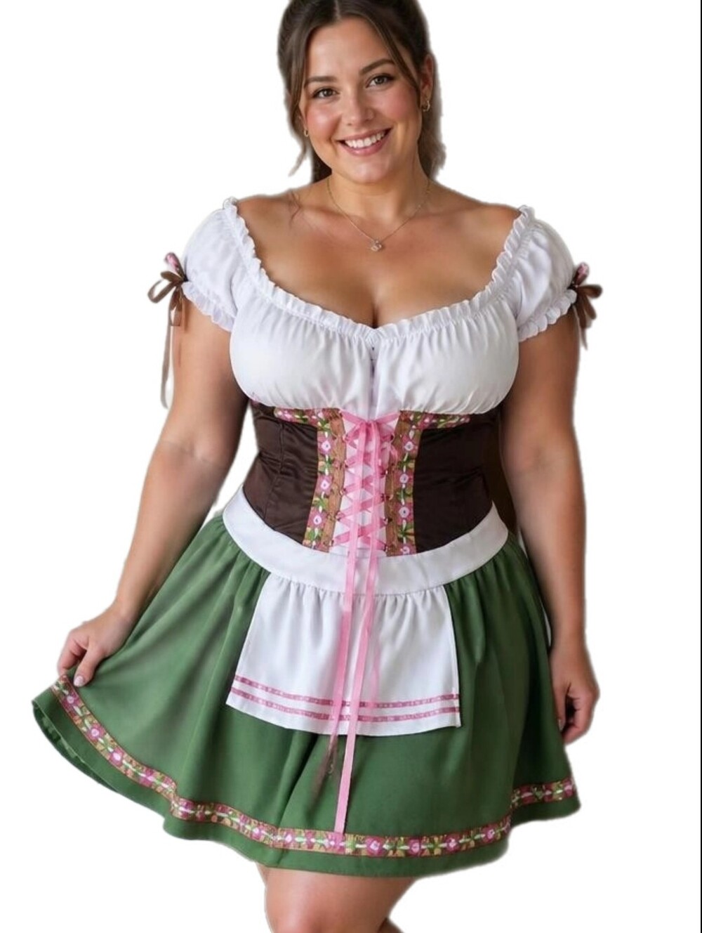 Leg Avenue Gretchen Oktoberfest Dirndl Costume Dress Plus Size 3X/4X